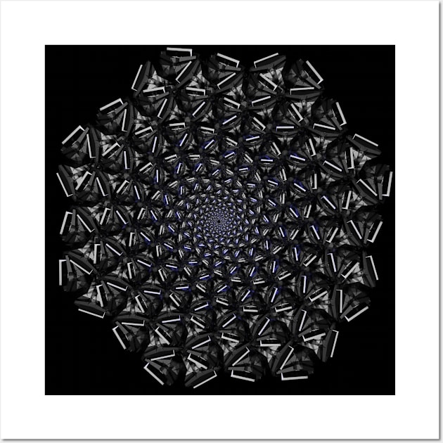 Fractal Geometry Mandala Wall Art by jlevien